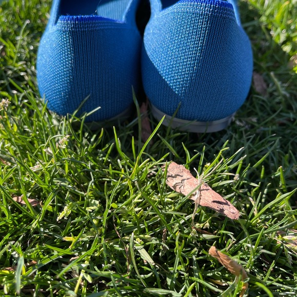 Rothy’s The Flat in Deep Ocean Women’s Blue Round Toe Shoes Ballet 7.5 - Picture 5 of 6
